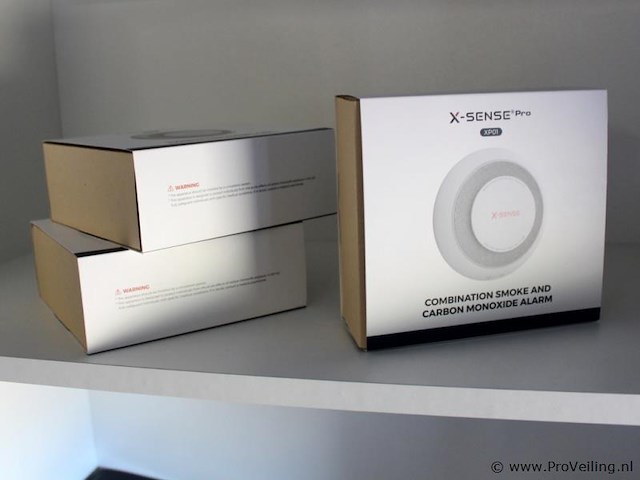 Set van 3 rook- en koolmonoxidemelders - afbeelding 1 van  2