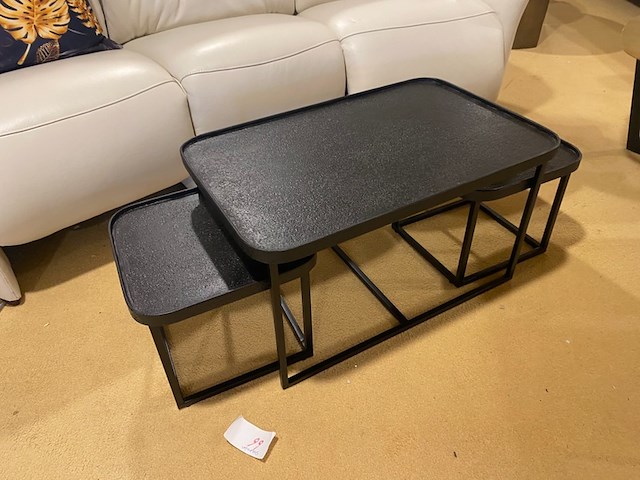 Set van 3 salontafels, zwart - afbeelding 2 van  4