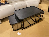 Set van 3 salontafels, zwart - afbeelding 2 van  4