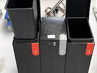 Set van 3 stevige gerecyclede vuilnisbakken, bonton - afbeelding 1 van  5