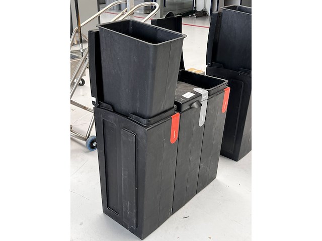 Set van 3 stevige gerecyclede vuilnisbakken, bonton - afbeelding 2 van  5