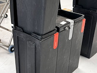 Set van 3 stevige gerecyclede vuilnisbakken, bonton - afbeelding 2 van  5