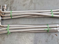 Set van 3 stuks flexibele metalen slang voor monoblock warmtepompen, dn32(1 1/4" ) lengte1000 mm., rvs304 - afbeelding 1 van  1