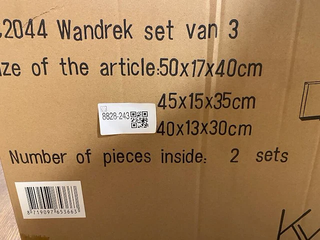 Set van 3 wandrekken homebound, zwart - afbeelding 4 van  4