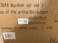 Set van 3 wandrekken homebound, zwart - afbeelding 4 van  4