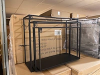 Set van 3 wandrekken, zwart