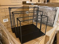 Set van 3 wandrekken, zwart
