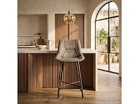 Set van 4 barkruk beige - afbeelding 2 van  6