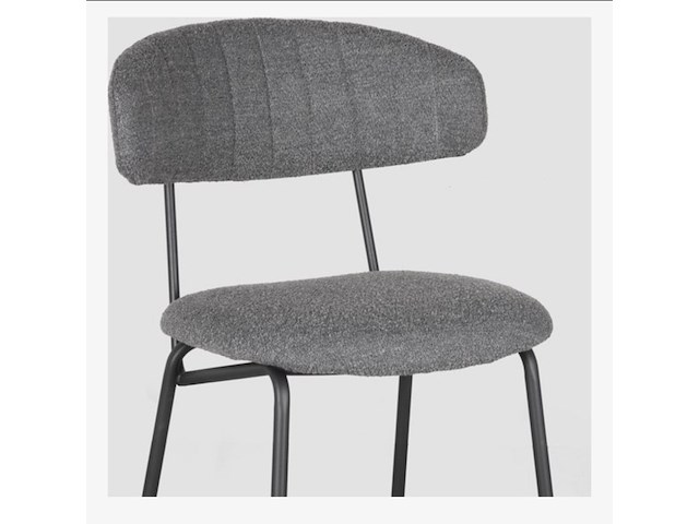 Set van 4 barstoelen, grijs - afbeelding 3 van  3
