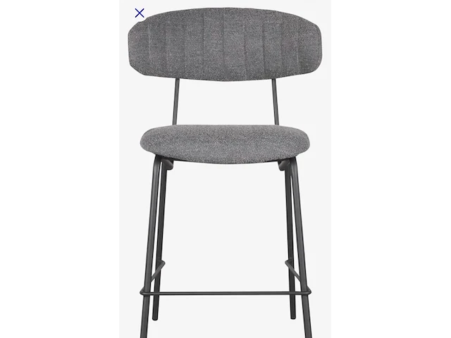 Set van 4 barstoelen, grijs - afbeelding 2 van  4
