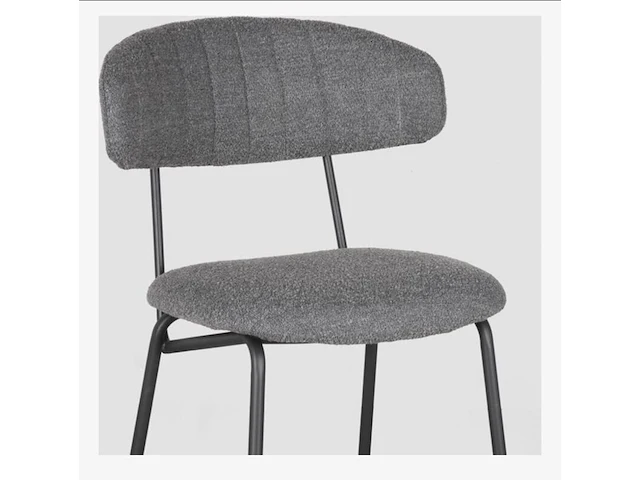 Set van 4 barstoelen, grijs - afbeelding 3 van  4