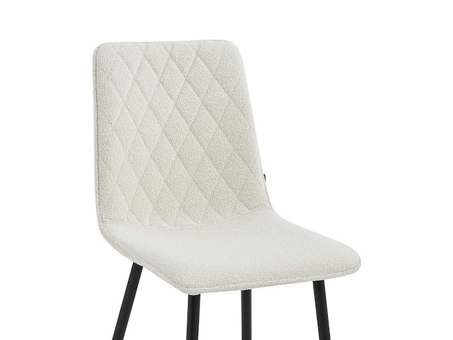 Set van 4 eetkamerstoel kuip beige - afbeelding 4 van  4