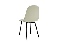 Set van 4 eetkamerstoel kuip beige - afbeelding 4 van  7