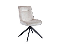 Set van 4 eetkamerstoel kuip beige - afbeelding 3 van  6
