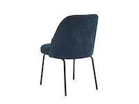 Set van 4 eetkamerstoel kuip blauw - afbeelding 4 van  6