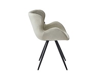 Set van 4 eetkamerstoel kuip met armleuning beige - afbeelding 6 van  6