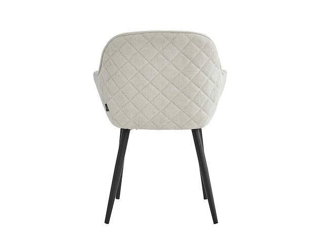 Set van 4 eetkamerstoel kuip met armleuning beige - afbeelding 4 van  7