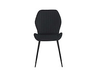 Set van 4 eetkamerstoel kuip zwart - afbeelding 4 van  4