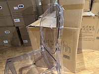 Set van 4 eetkamerstoelen, antraciet kunststof - afbeelding 2 van  2