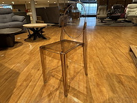 Set van 4 eetkamerstoelen, antraciet kunststof - afbeelding 1 van  2