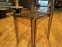 Set van 4 eetkamerstoelen, antraciet kunststof - afbeelding 2 van  2