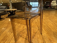 Set van 4 eetkamerstoelen, champagne kunststof - afbeelding 2 van  2