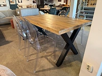 Set van 4 eetkamerstoelen doorzichtig