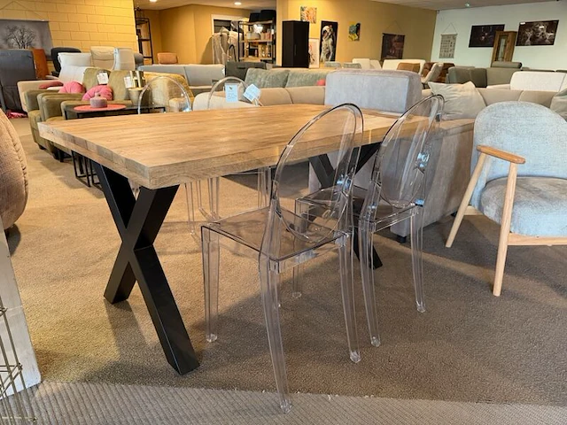 Set van 4 eetkamerstoelen doorzichtig - afbeelding 2 van  6