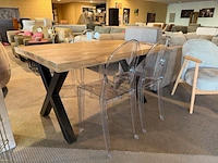 Set van 4 eetkamerstoelen doorzichtig - afbeelding 2 van  6