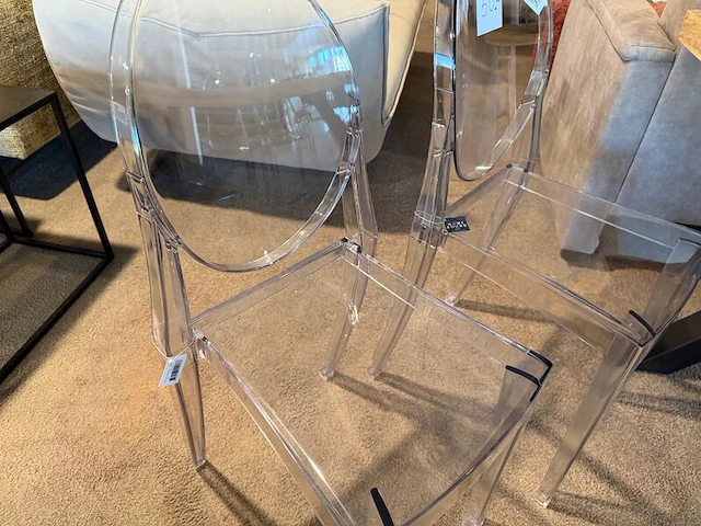 Set van 4 eetkamerstoelen doorzichtig - afbeelding 4 van  6