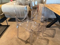 Set van 4 eetkamerstoelen doorzichtig - afbeelding 5 van  6