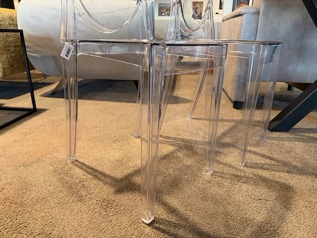 Set van 4 eetkamerstoelen doorzichtig - afbeelding 6 van  6