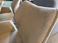 Set van 4 eetkamerstoelen grijs/wit - afbeelding 5 van  7