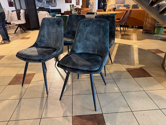 Set van 4 eetkamerstoelen groen - afbeelding 1 van  5
