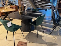 Set van 4 eetkamerstoelen groen