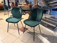 Set van 4 eetkamerstoelen groen - afbeelding 2 van  5