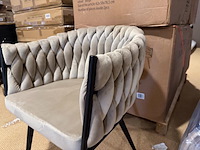 Set van 4 eetkamerstoelen home bound by ky, cleo, beige - afbeelding 3 van  3