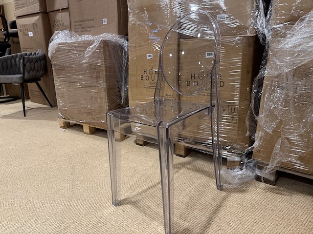 Set van 4 eetkamerstoelen home bound by ky, elsa, transparant - afbeelding 1 van  4