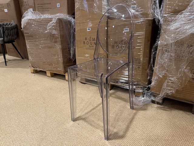 Set van 4 eetkamerstoelen home bound by ky, elsa, transparant - afbeelding 1 van  4