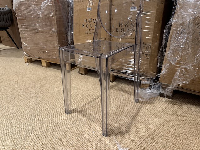 Set van 4 eetkamerstoelen home bound by ky, elsa, transparant - afbeelding 3 van  4