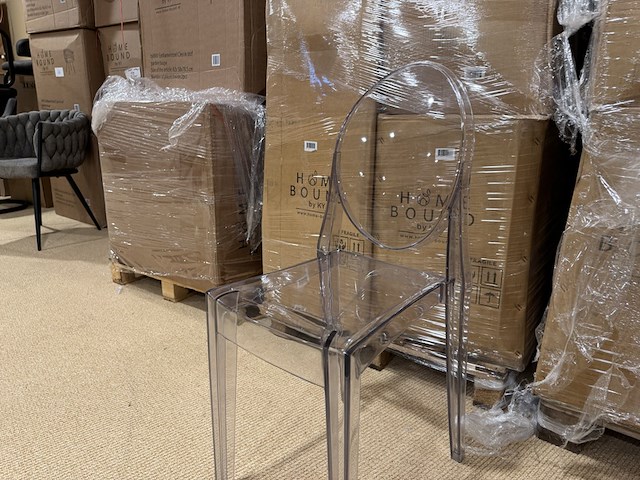 Set van 4 eetkamerstoelen home bound by ky, elsa, transparant - afbeelding 2 van  4