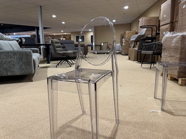 Set van 4 eetkamerstoelen home bound by ky, elsa, transparant - afbeelding 2 van  4