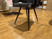 Set van 4 eetkamerstoelen, label51, antraciet - afbeelding 3 van  6