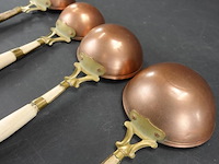 Set van 4 koperen pollepels - afbeelding 5 van  5