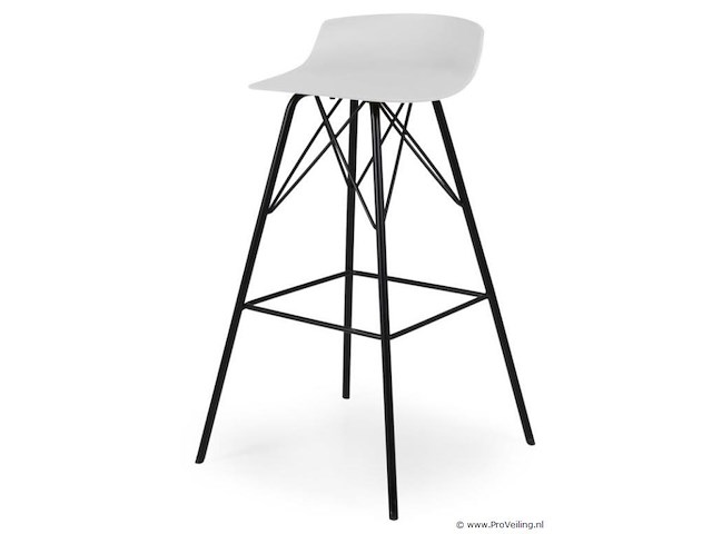 Set van 4 stuks alliance barkruk tori wit - afbeelding 1 van  4