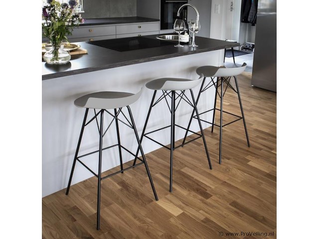 Set van 4 stuks alliance barkruk tori wit - afbeelding 2 van  4