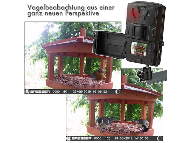 Set van 4 vogel,- wild,- en observatiecamera's (nieuw) bresser, 3310006/hgv3, zwart - afbeelding 1 van  7