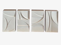 Set van 4 wandkastje, off-white - afbeelding 1 van  2