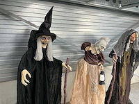 Set van 4x halloween heksen animatronic poppen - afbeelding 3 van  7