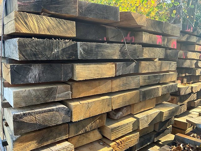 Set van 50 rustieke eikenhouten wagenvloeren - afbeelding 3 van  4